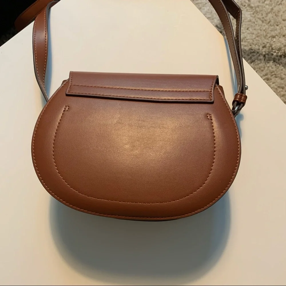 Uniqlo Brown Saddle Crossbody Bag